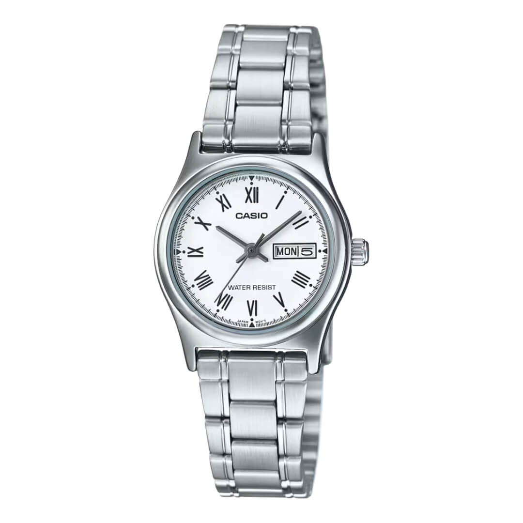 Reloj Casio LTP-V006D-7BU Mujer Acero Plateado | CAS-M-172