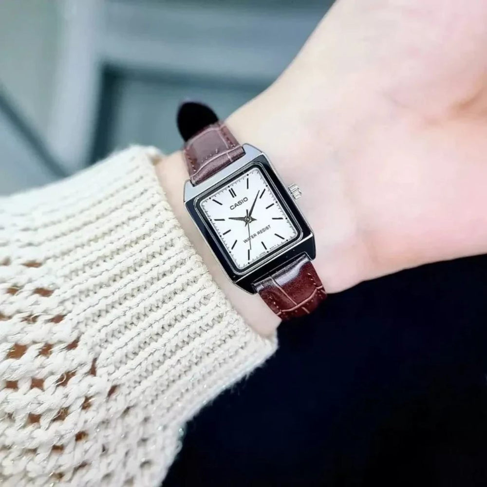 Reloj Casio LTP-V007L-7E2 Mujer Cuero | CAS-M-179