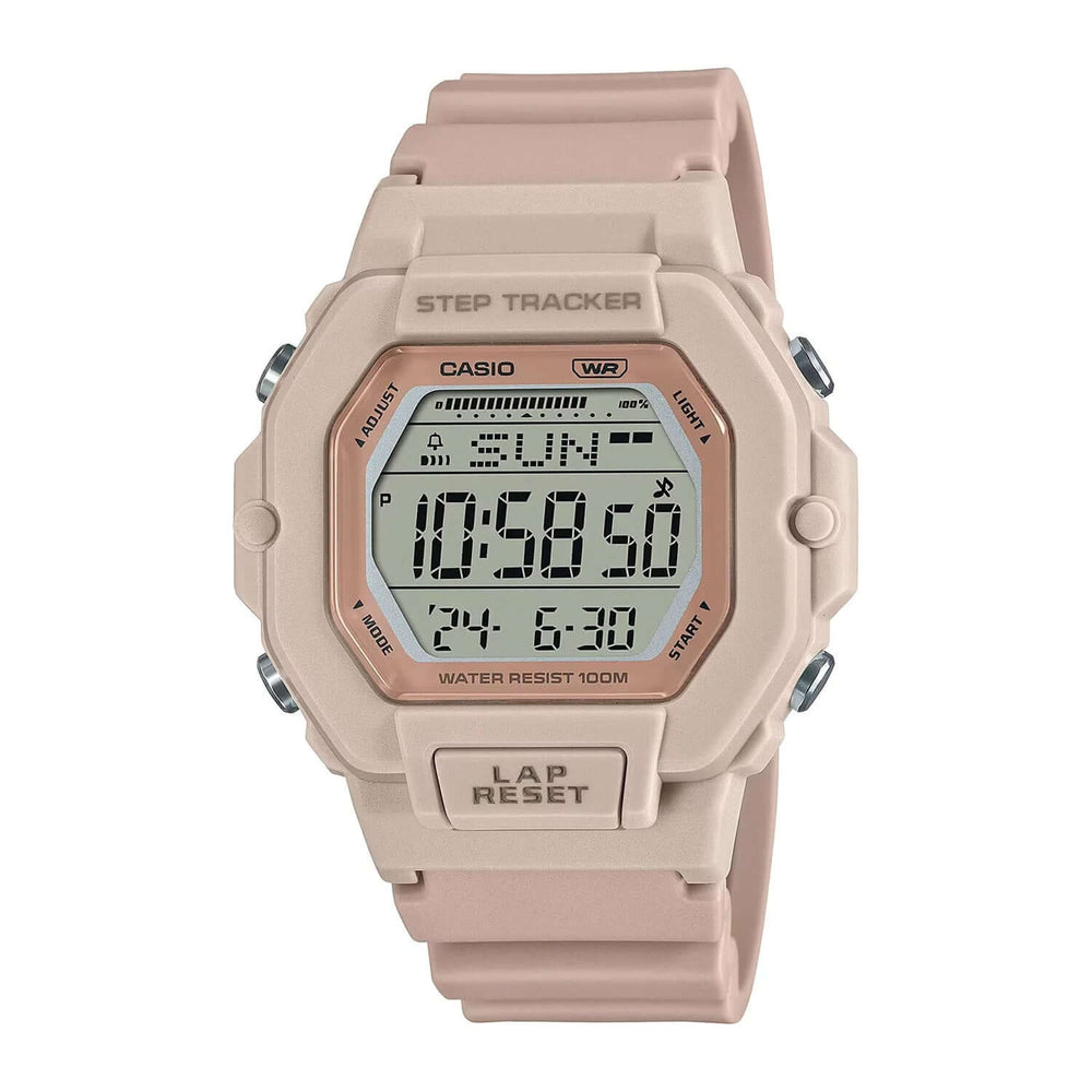 Reloj Casio LWS-2200H-4AV rosado digital deportivo para mujer