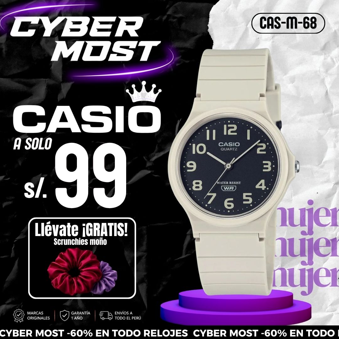 Reloj Casio MQ-24UC-8B Mujer Resina Blanco