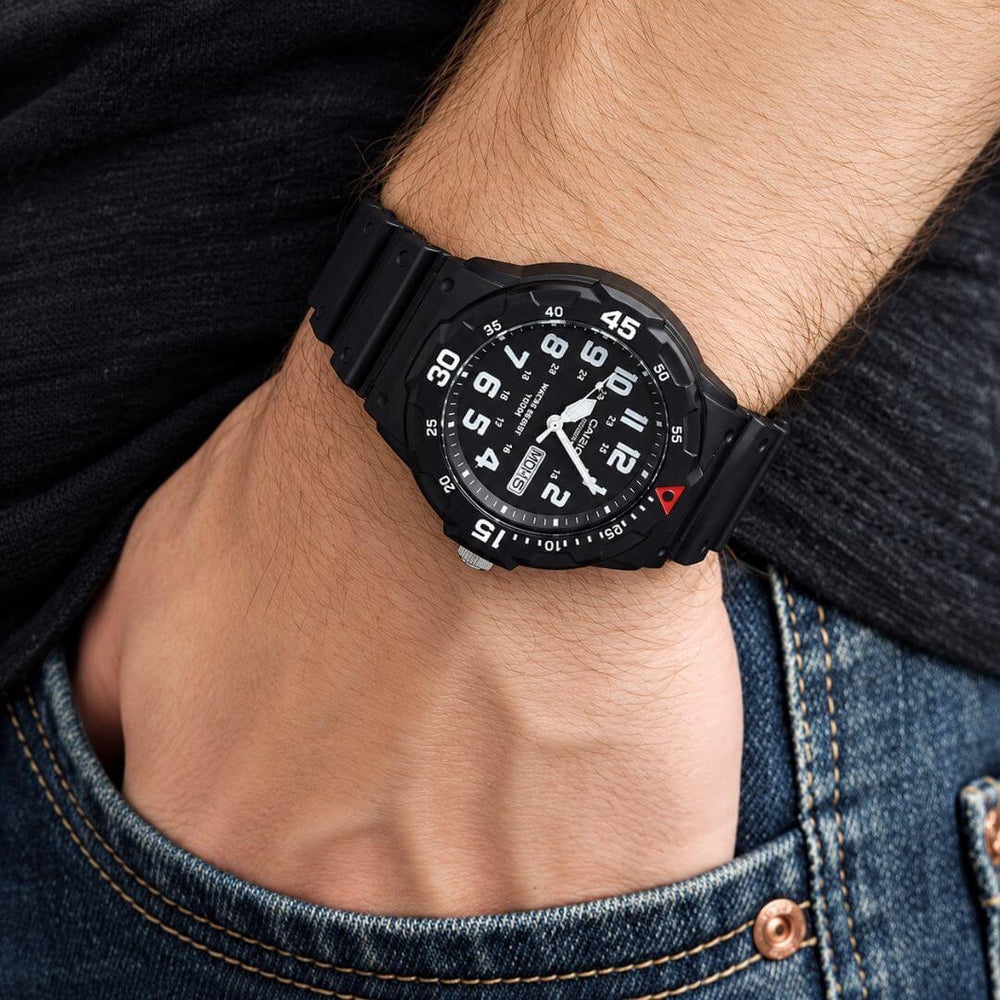 Reloj Casio MRW-200H-1B Hombre Resina Negro | CAS-299