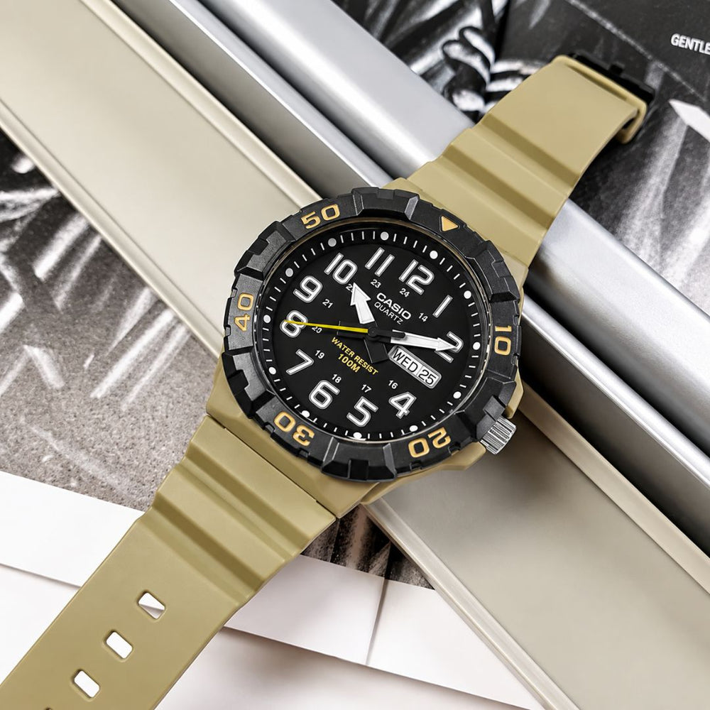 Reloj Casio MRW-210H-5AV Hombre Resina Caqui | CAS-297