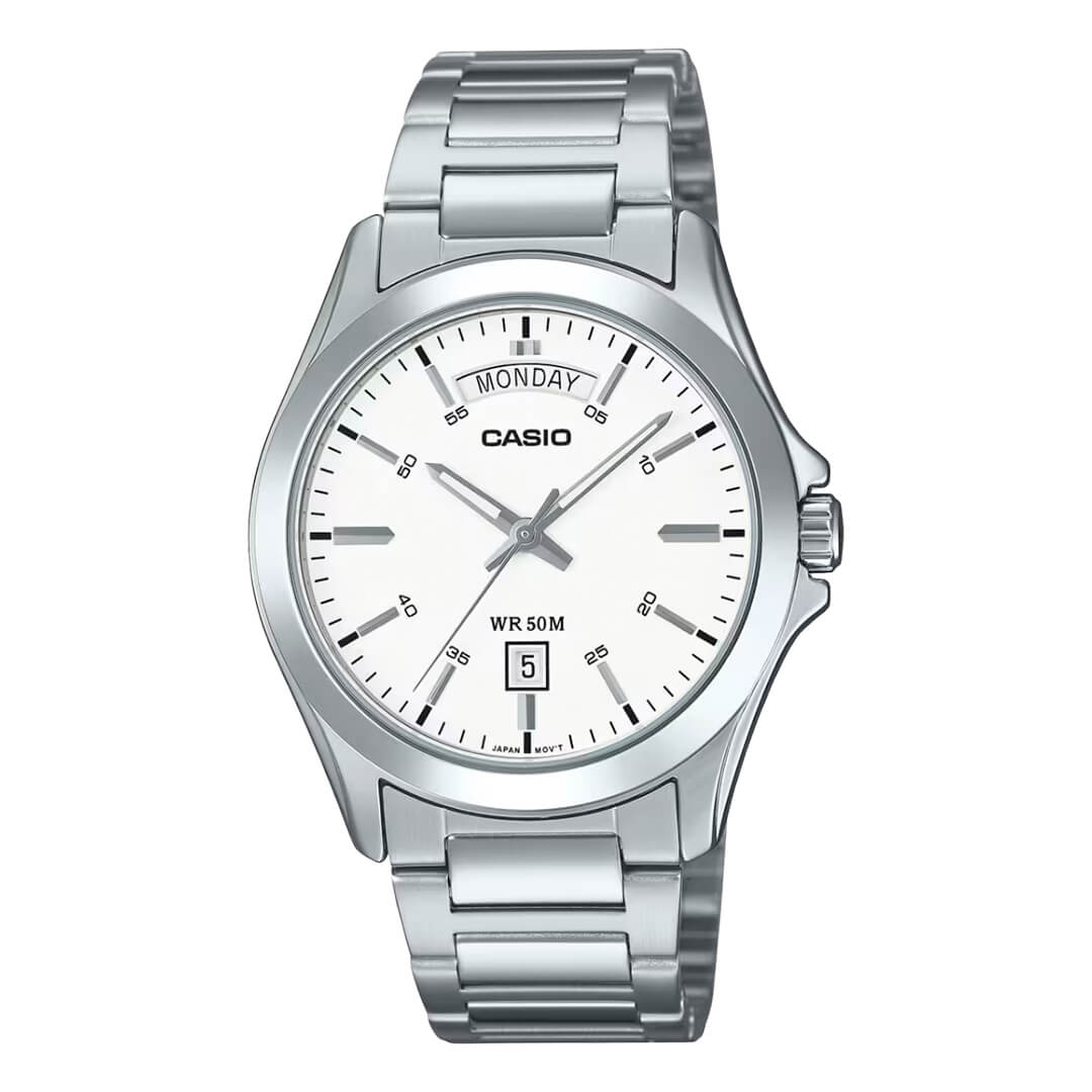 Reloj Casio MTP-1370D-7A3 Hombre Plateado | CAS-224