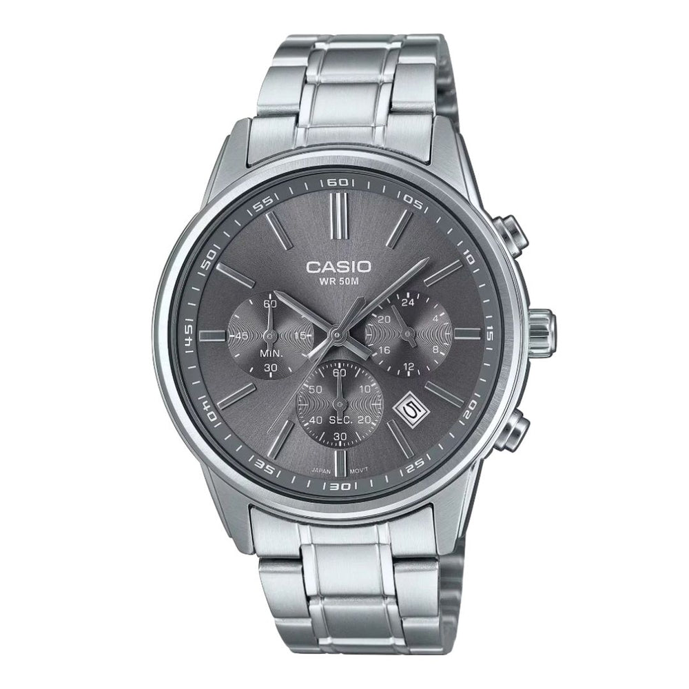 Reloj Casio MTP-E515D-8A Hombre Plateado Gris | CAS-290