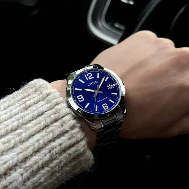 Reloj Casio MTP-V004D-2BUDF Hombre Acero Plateado | CAS-66
