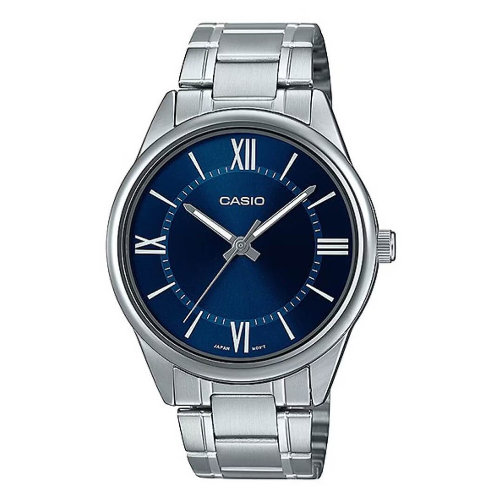 Reloj Casio MTP-V005D-2B5 para hombre con correa de acero plateado