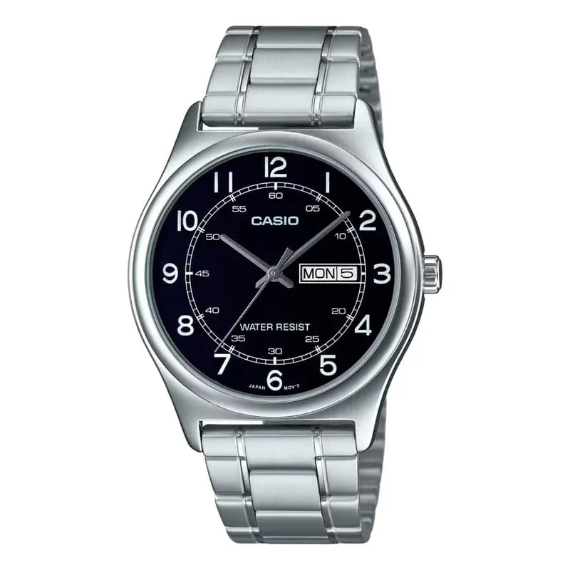 Reloj Casio MTP-V006D-1B2 Hombre Acero Plateado | CAS-190