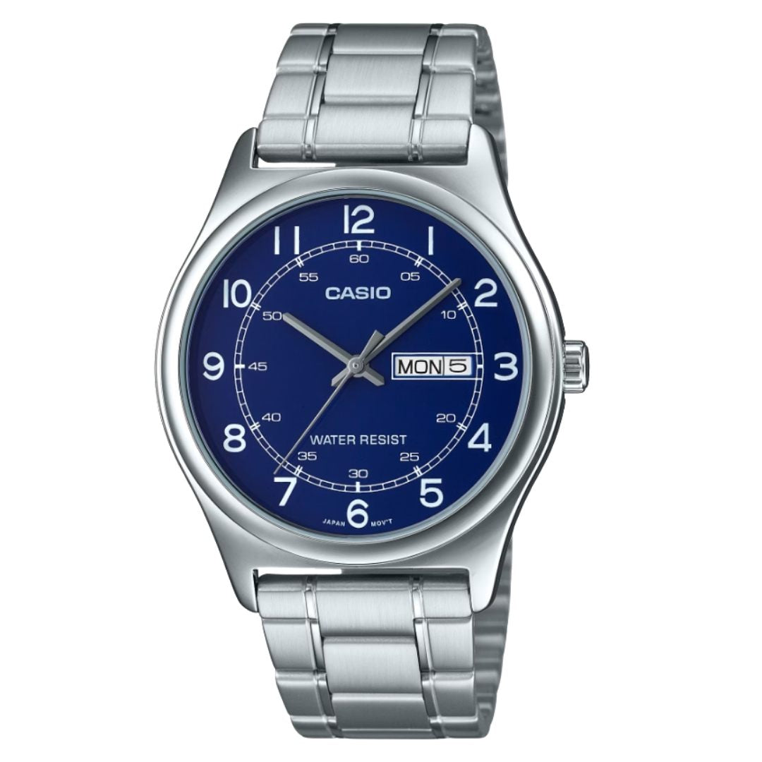 Reloj Casio MTP-V006D-2B Hombre Acero Azul | CAS-294