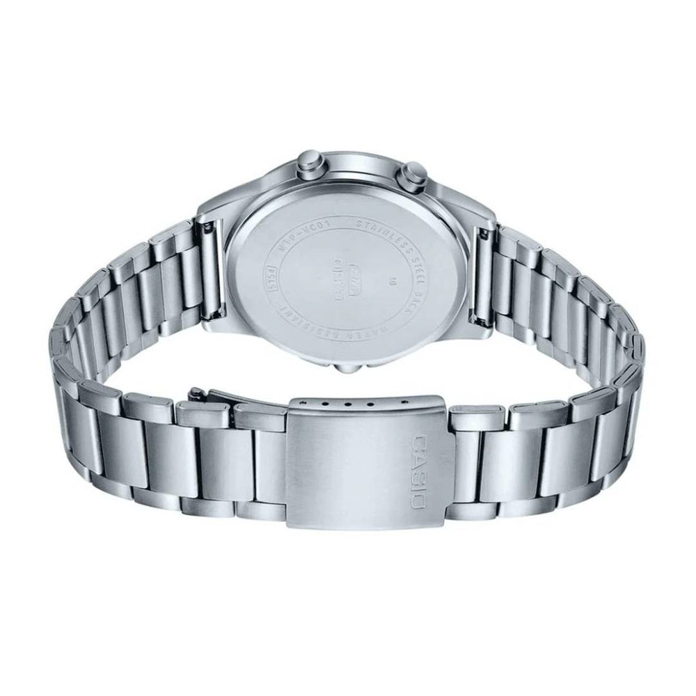 Reloj Casio MTP-VC01D-1E Hombre Plateado Negro | CAS-277