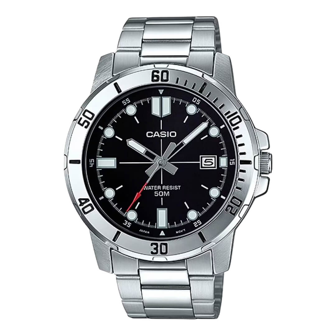 Reloj Casio MTP-VD01D-1E hombre acero plateado