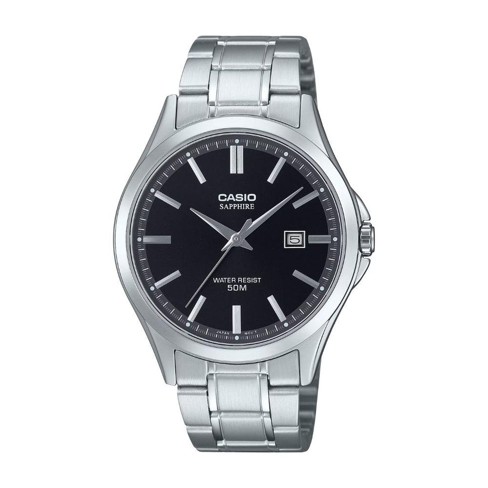 Reloj Casio MTS-115D-1A Hombre Zafiro Negro | CAS-285