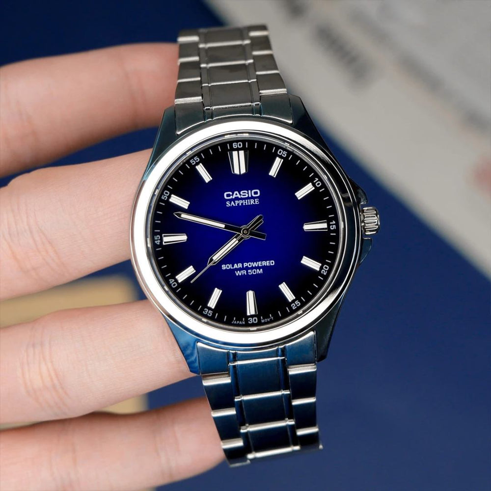 Reloj Casio MTS-RS100D-2A Hombre Zafiro Azul | CAS-284