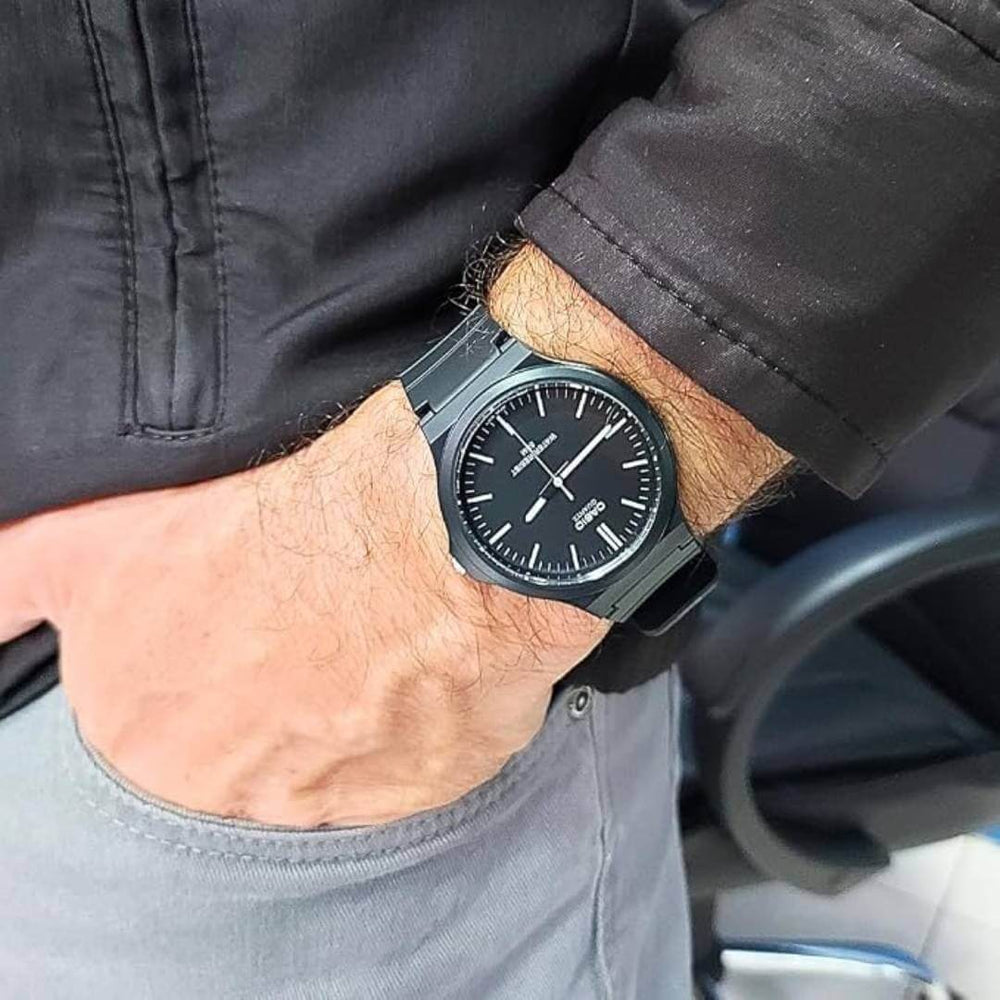 Casio MW-240-1EV hombre reloj de resina negro resistente para uso diario.
