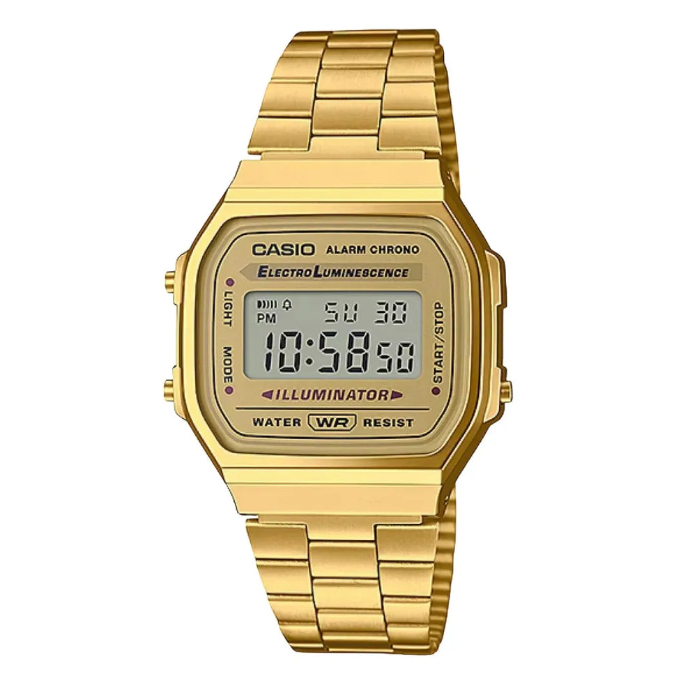 Reloj Casio A168WG-9W dorado digital vintage