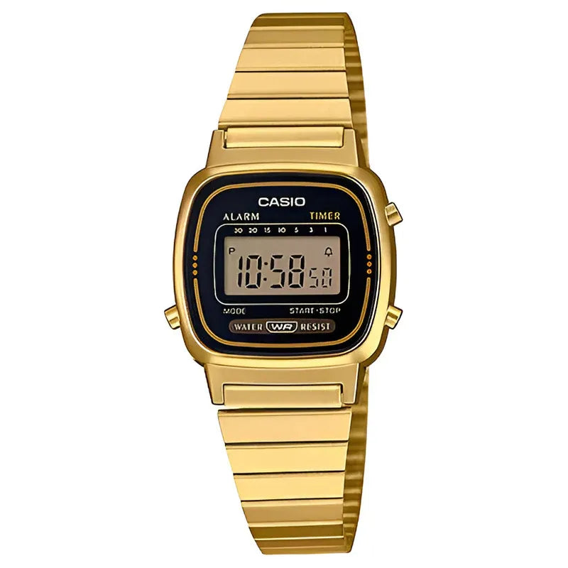 Reloj Casio Vintage LA670WGA-1DF para mujer en acero dorado
