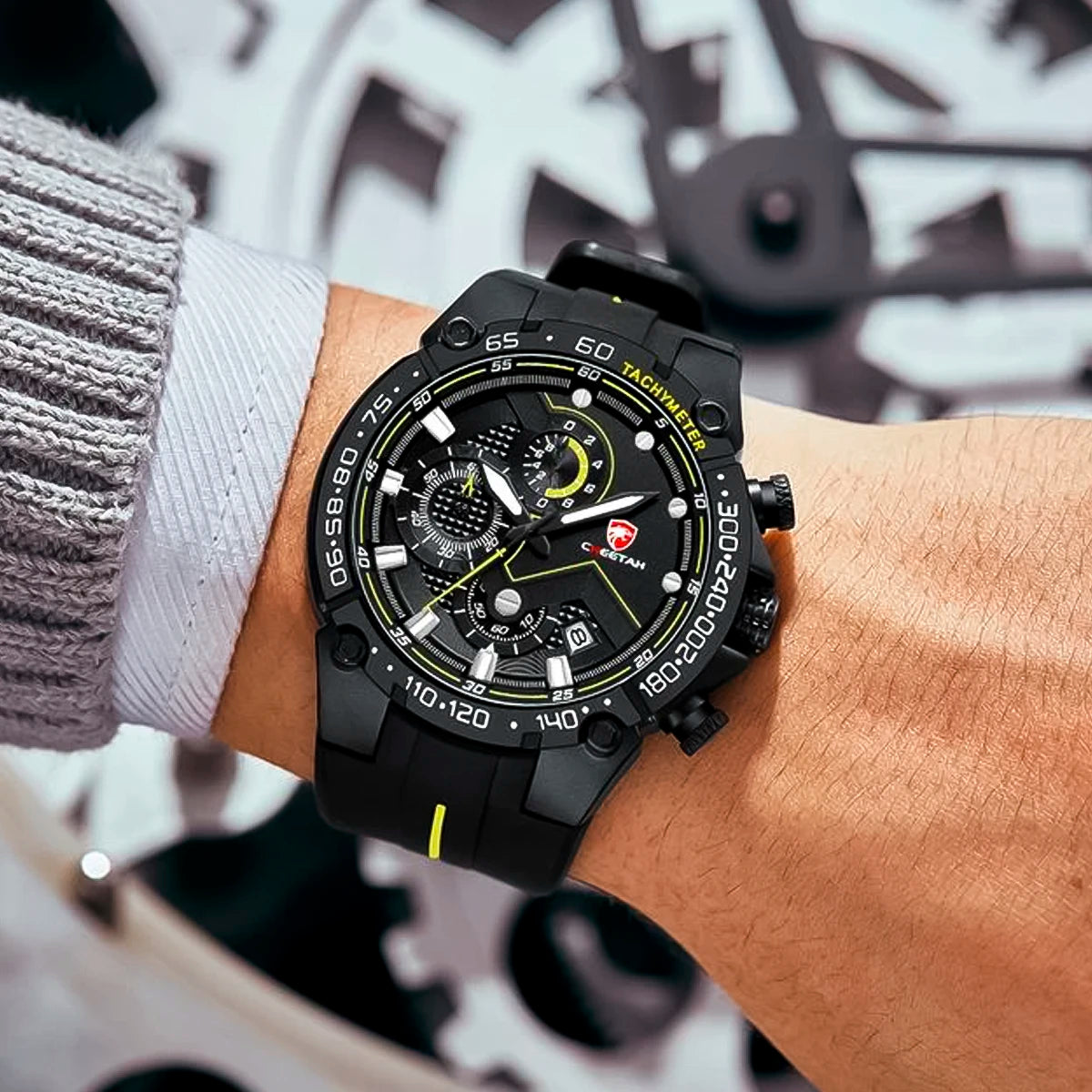 Reloj Cheetah CHT-2 Hombre Deportivo Negro