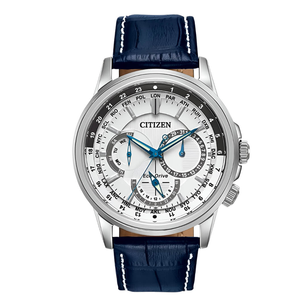 Reloj Citizen Eco Drive BU2020-02A Hombre Cuero Azul | CIT-4