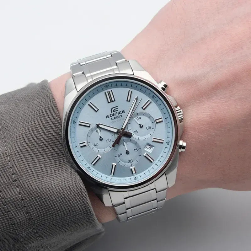 Reloj Edifice EFV-650D-2BV Hombre Acero Celeste