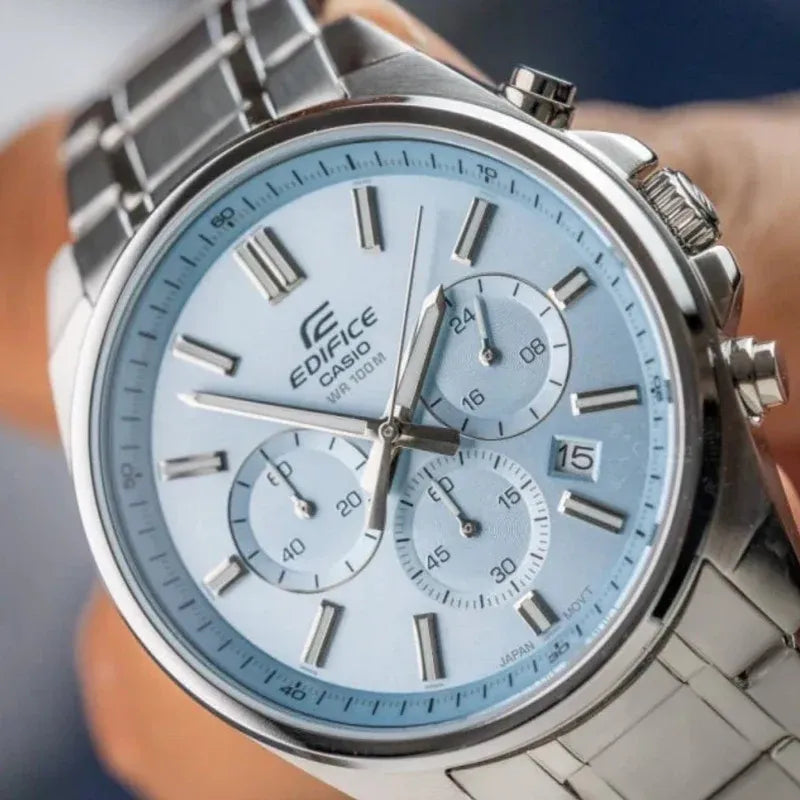 Reloj Edifice EFV-650D-2BV Hombre Acero Celeste