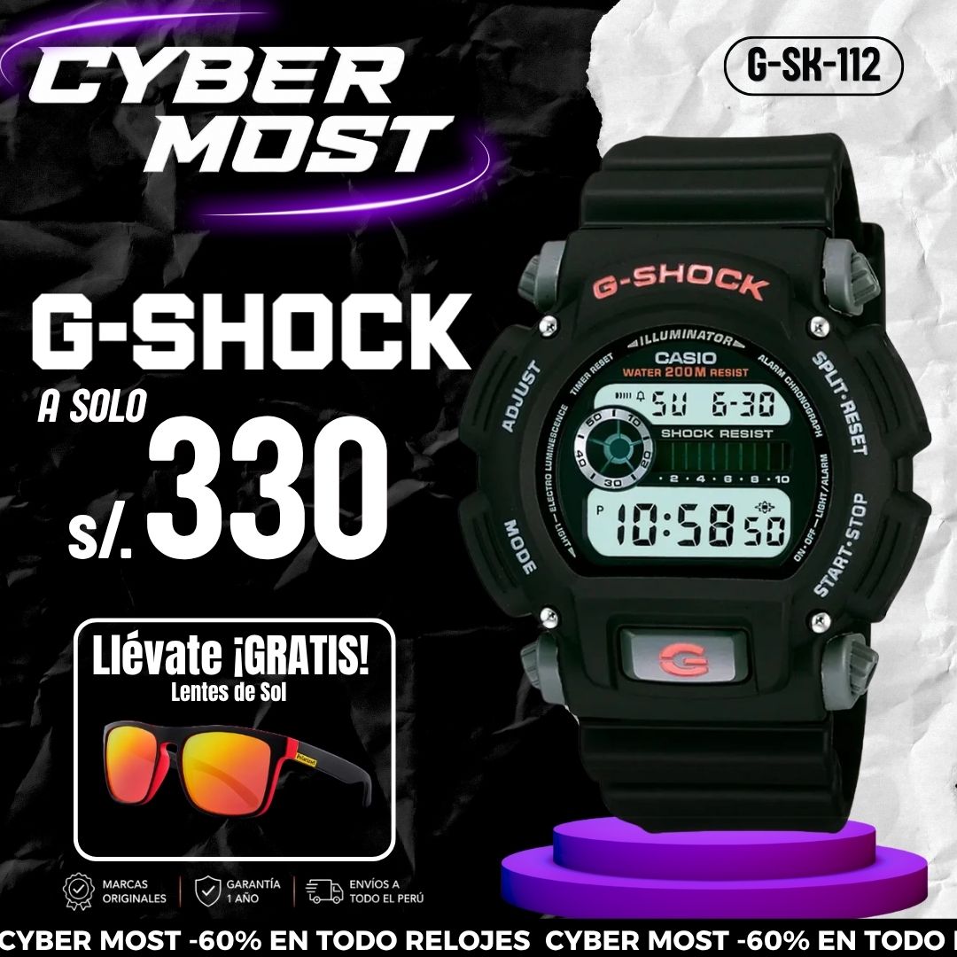 Reloj G-Shock DW-9052-1V Hombre Resina Negro | G-SK-112