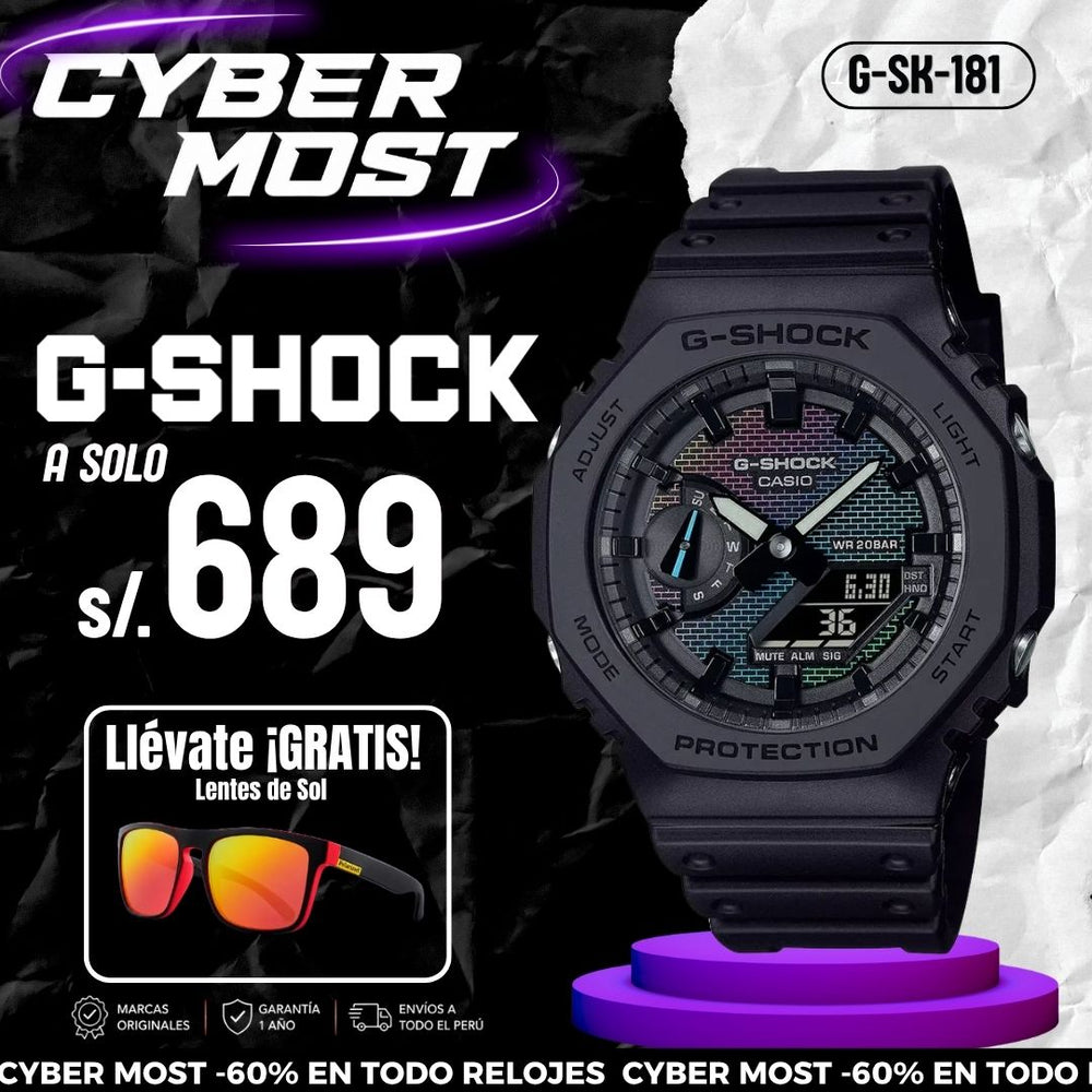 Reloj G-Shock GA-2100RW-1A Hombre Resina Negro