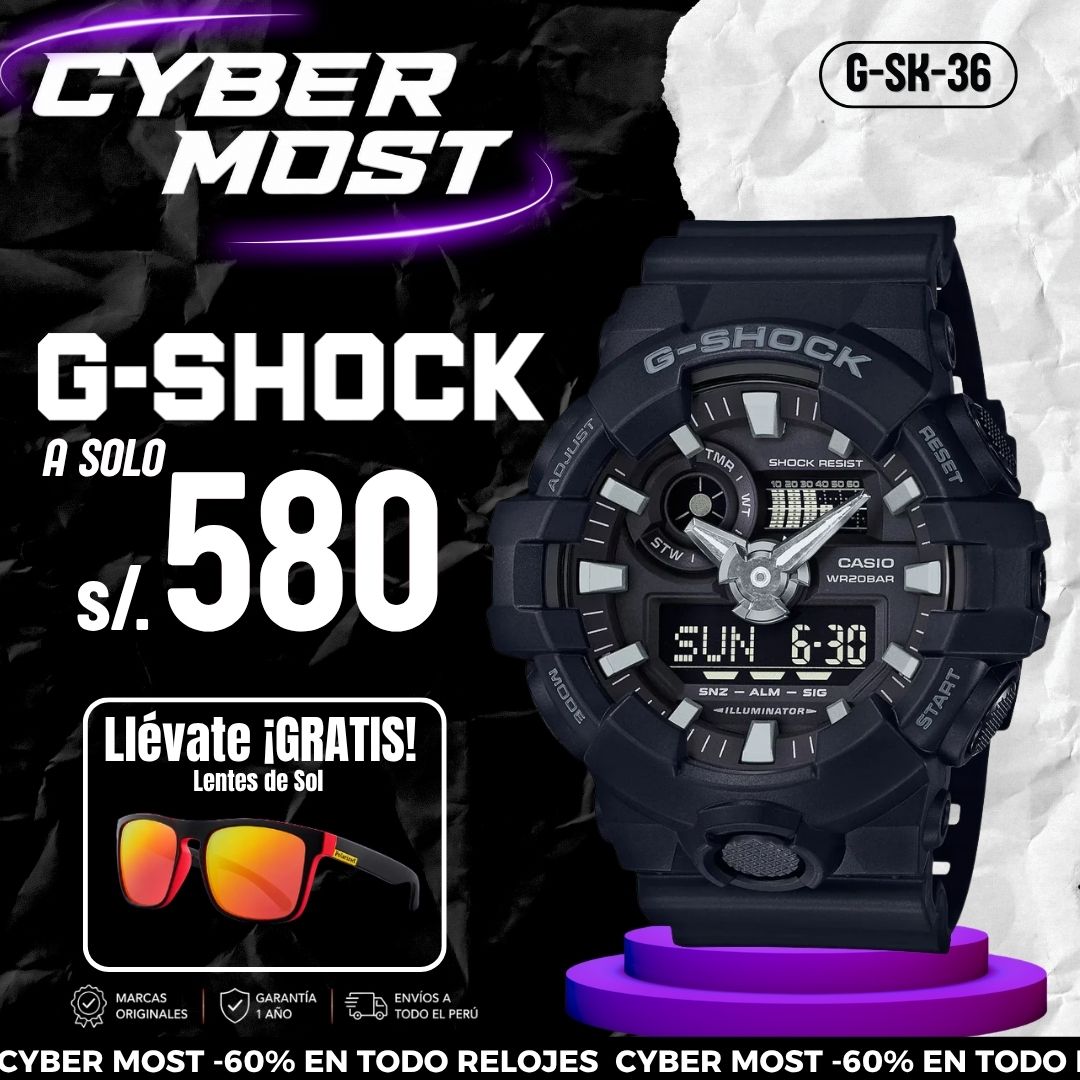 Reloj G-Shock GA-700-1B Hombre Resina Negro