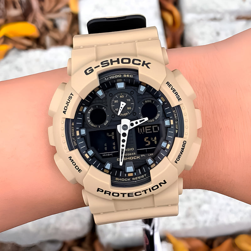 Casio G-Shock GA-100L-8A analógico digital resistente a impactos.