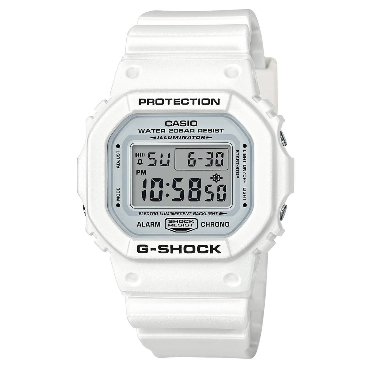 Reloj G-Shock DW-5600MW-7DR blanco digital para hombre
