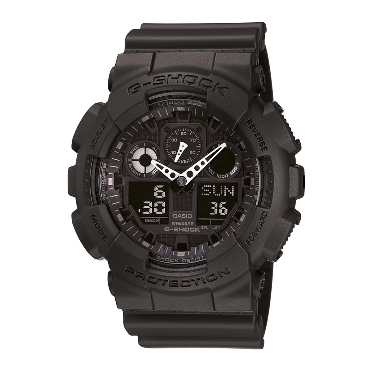 Reloj G-Shock GA-100-1A1 negro analógico-digital para hombre
