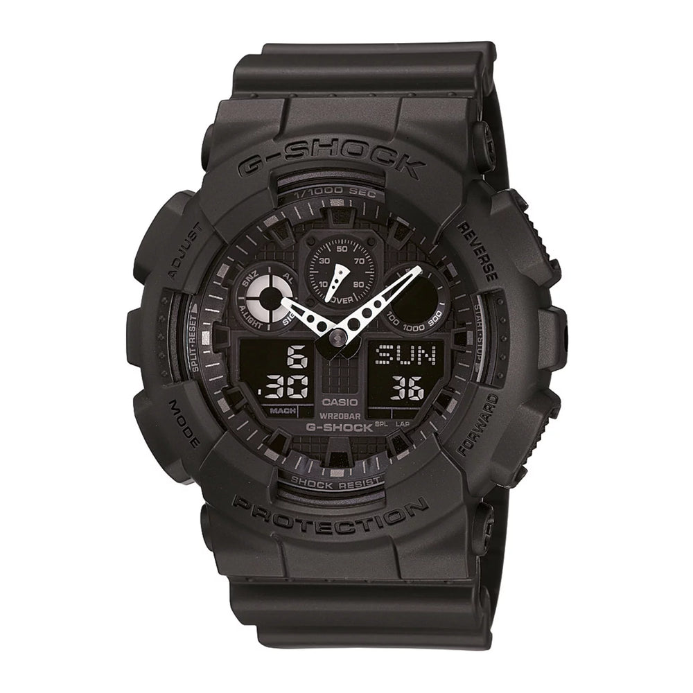Reloj G-Shock GA-100-1A1 negro analógico-digital para hombre