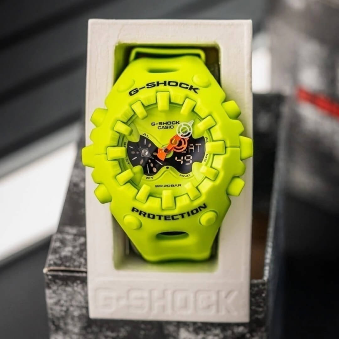 Reloj G-Shock GA-V01-9A verde neón para hombre