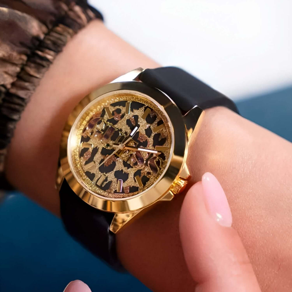 Reloj Guess GW0749L2 Mujer Negro Dorado | GUE-M-19