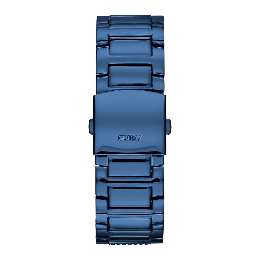 Guess U0799G6 con esfera azul y cristal mineral.