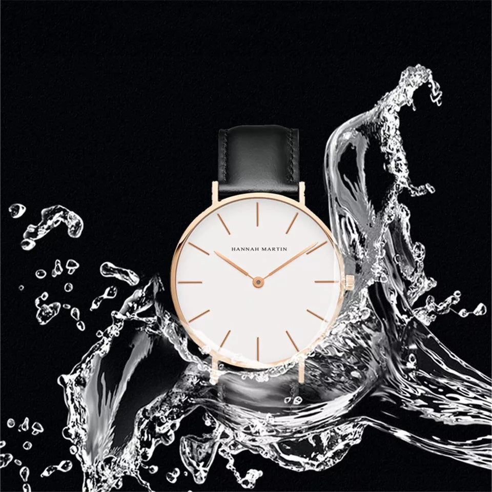 Reloj Hannah Martin HAN-M-10 Mujer Cuero Negro