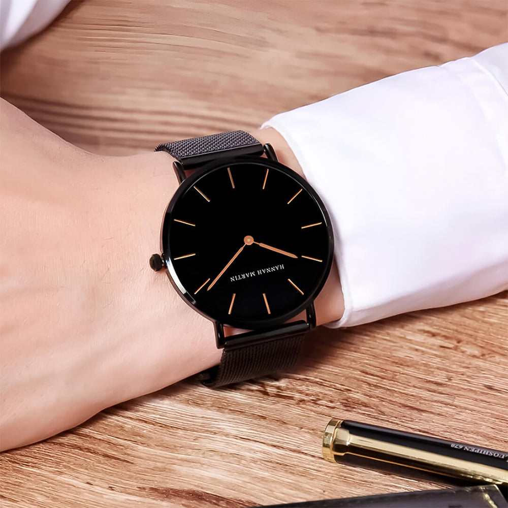 Reloj Hannah Martin Hombre Acero Negro | HAN-1