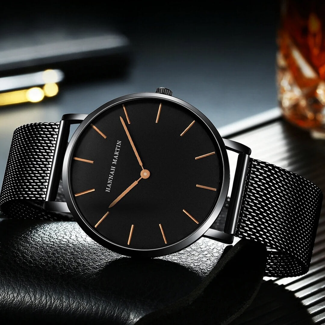 Reloj Hannah Martin Hombre Acero Negro | HAN-1