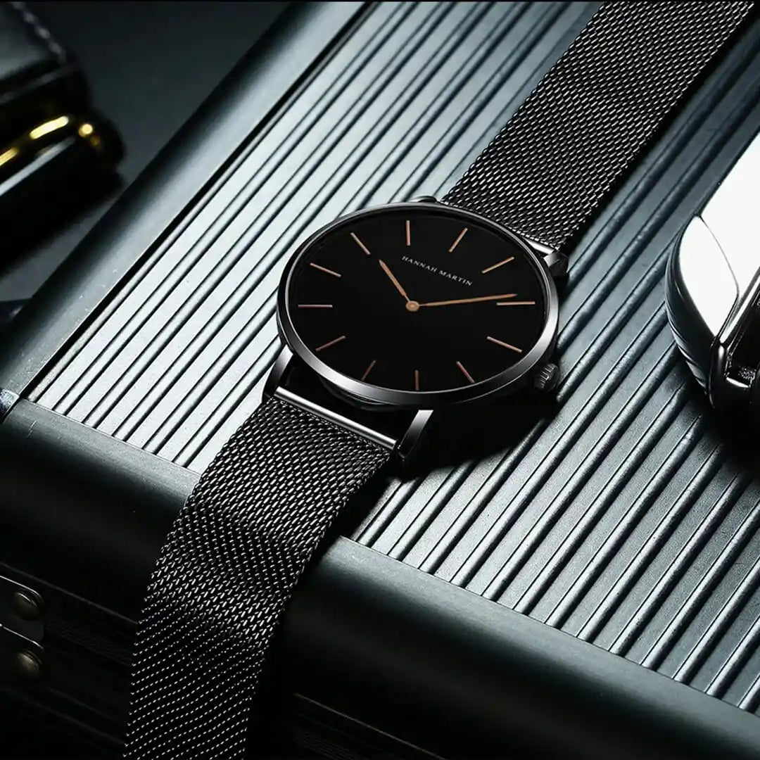 Reloj Hannah Martin Hombre Acero Negro | HAN-1