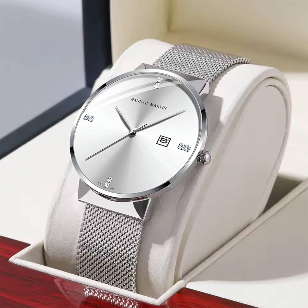 Reloj Hannah Martin Hombre Acero Blanco | HAN-28