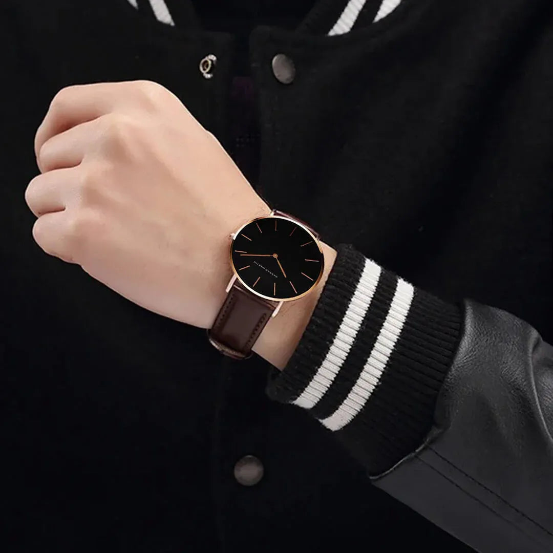 Reloj Hannah Martin HAN-33 Hombre Cuero Marrón | HAN-33