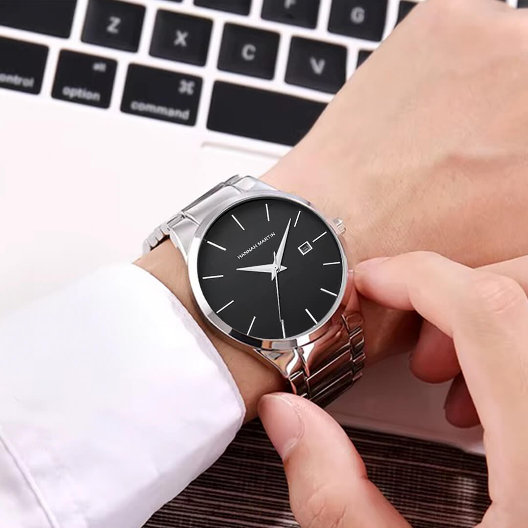 Super Combo: Reloj Hannah Martin (HAN-44) + Cadena + Tarjetero de Regalo