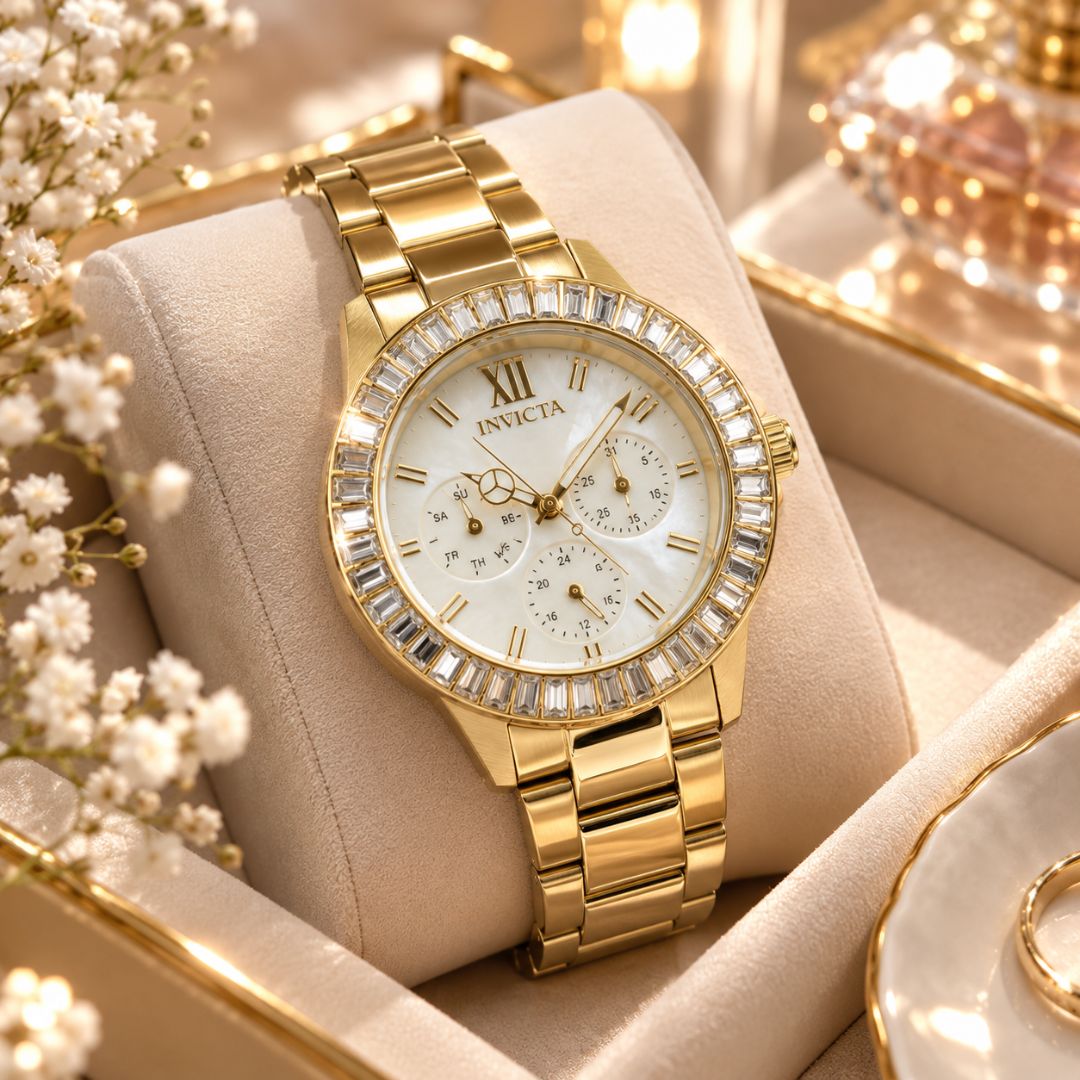 Reloj Invicta Angel 28452 Mujer Acero Dorado | INV-M-57