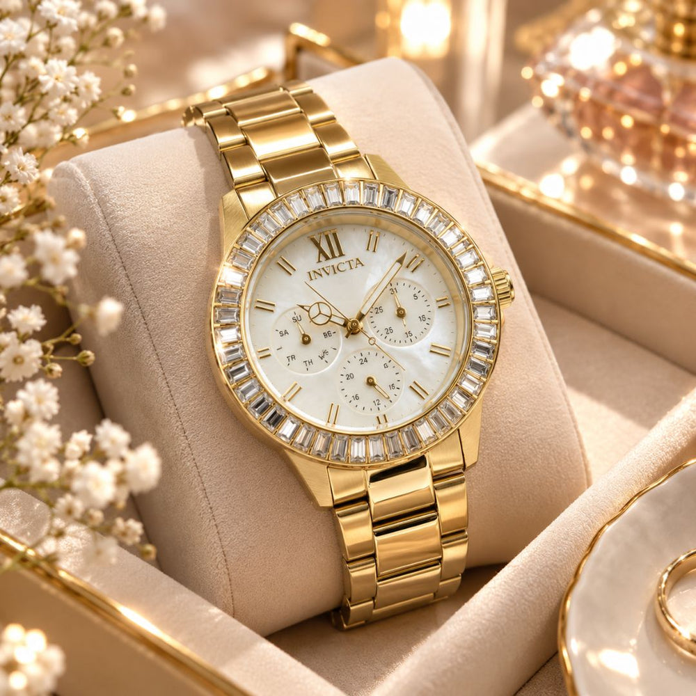 Reloj Invicta Angel 28452 Mujer Acero Dorado | INV-M-57