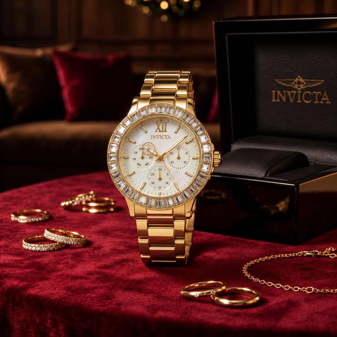 Reloj Invicta Angel 28452 Mujer Acero Dorado | INV-M-57