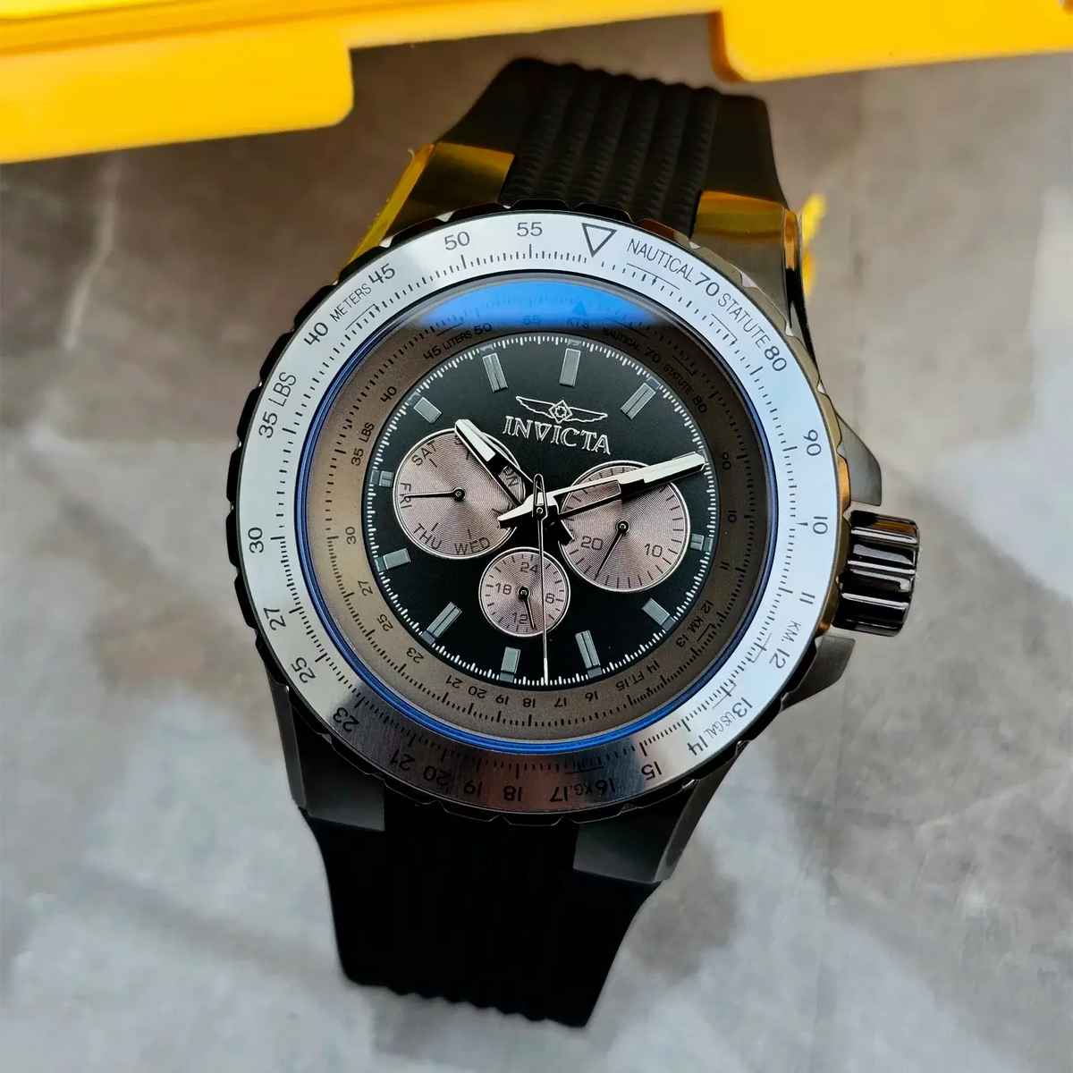 Reloj Invicta Aviator 39271 Hombre Deportivo Negro | INV-316