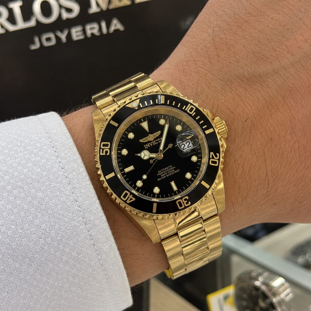 Reloj Invicta Pro Diver Exclusive 28664 Hombre Automático Dorado | INV-551