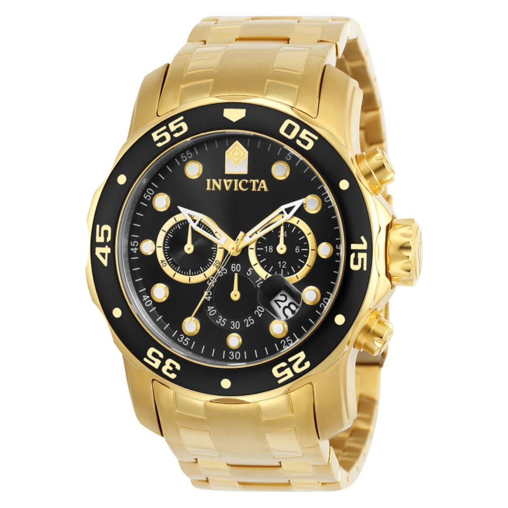 Reloj Invicta Scuba 0072 para hombre de acero dorado