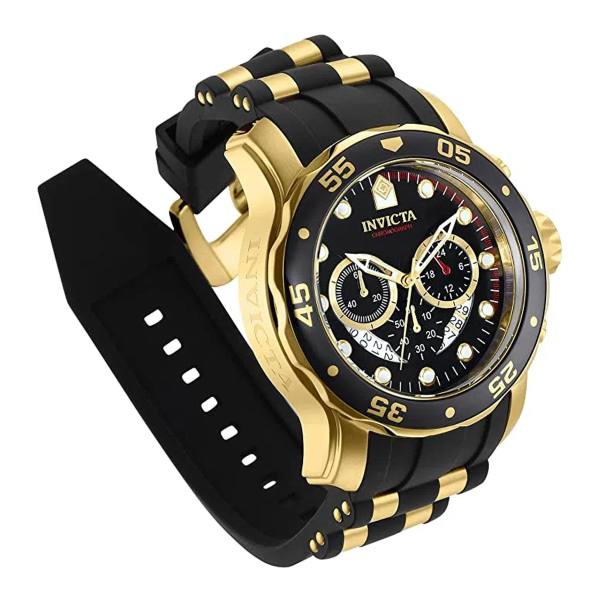 Invicta Scuba 6981 con diseño deportivo y acabado negro