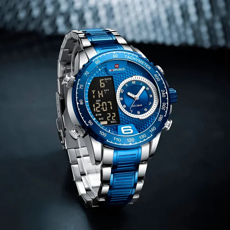 Reloj Naviforce Hombre Acero Azul | NAV-110