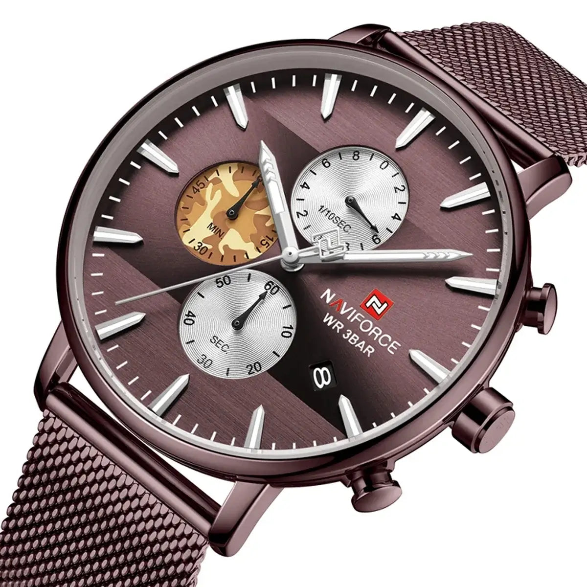 Reloj Naviforce Hombre Acero Cobre | NAV-115