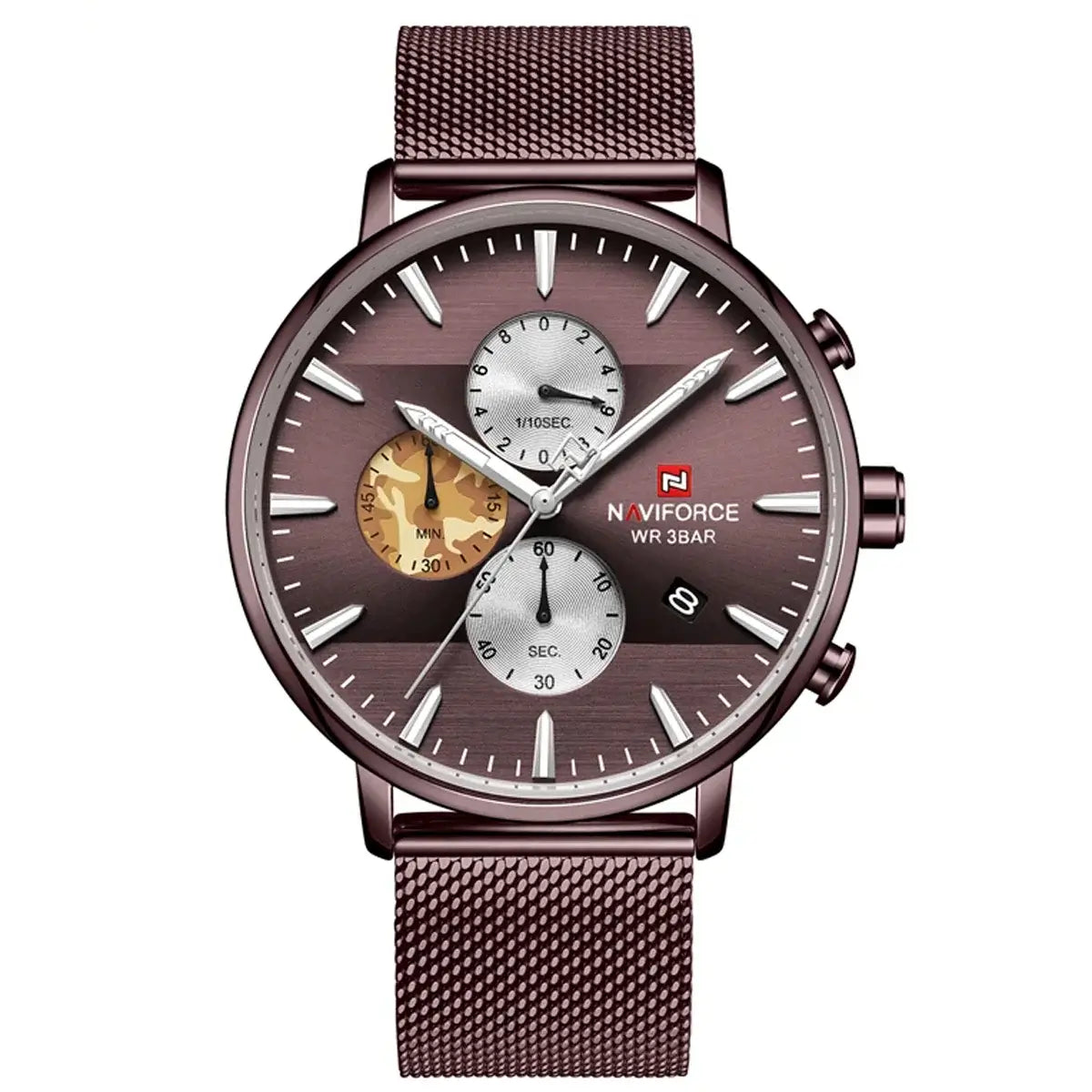 Reloj Naviforce Hombre Acero Cobre | NAV-115